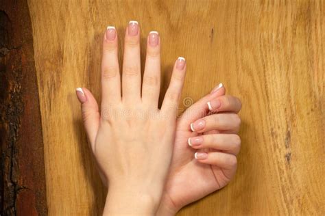 image of beautiful hands with beautiful nails female hands with nail design stock image image