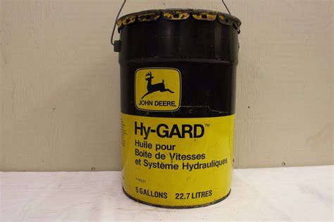John Deere Hy Gard Transmissionandhydraulic Oil Pail 5 Gallonsemptied