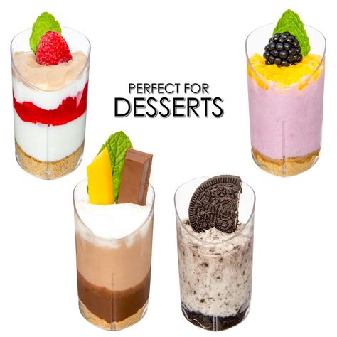 In this dessert catering ideas section, we cover ideas to make your desserts more creative, tastier, and more attractive. DLux 28 x 3 oz Mini Dessert Cups with Spoons, Slanted ...