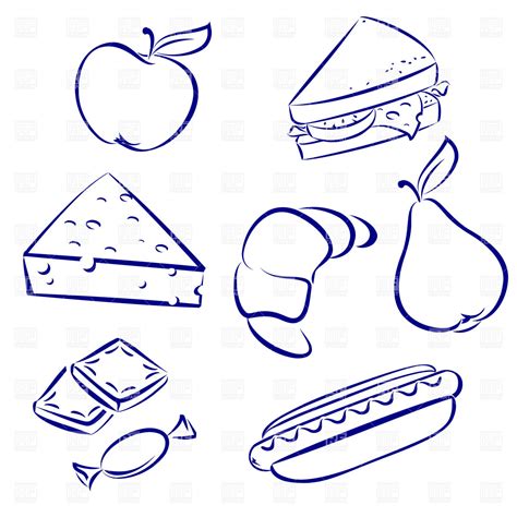 Food Outline Clip Art