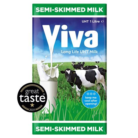 Viva Semi Skimmed Long Life Milk 1l Long Life Milk And Sugar Iceland