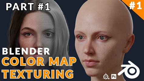 blender skin texturing and hair grooming color map texturing [part 01] youtube