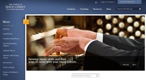 Updates To Lds Music Website Lds365 Resources From The Church