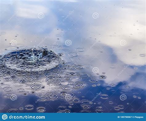 Beautiful Water At A Lake With Splashing Water And Ripples On The