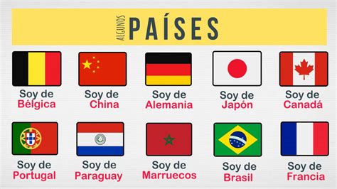Países Lenguas Y Nacionalidades En Español Profedeele