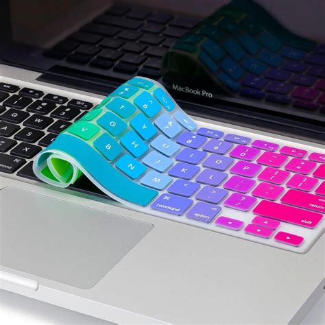Silicone Rainbow Keyboard Cover For Macbook Pro 1315 Inch Cool