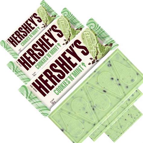 Hersheys Cookies N Mint Chocolate Bar 39g Chocolounge
