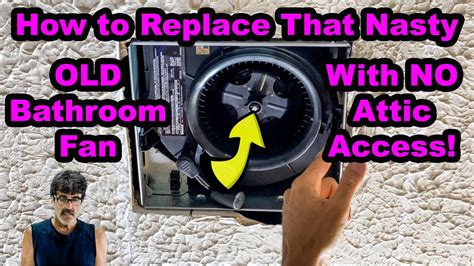 Adding ductwork, a floor vent, or an ordinary fan can help you improve the airflow for improved ventilation. How to Replace Your Bathroom Fan Quickly With NO Attic Access! DIY - YouTube