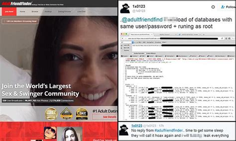 has adult friendfinder been hacked again daily mail online