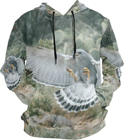 Eagle Bird Hunting Hoodie 3d Sweatshirts Hooded Kangaroo Pocket