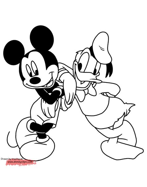 Mickey Mouse Friends Coloring Pages 6 Disneyclips Com