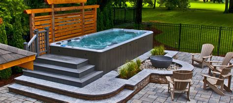 Hydropool Hot Tubs Swim Spas And Accessories Hot Tub Backyard Hot Tub Landscaping Hot Tub