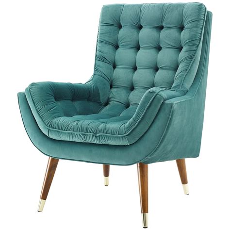 Modern Contemporary Urban Design Living Room Lounge Club Lobby Tufted Accent Chair Velvet