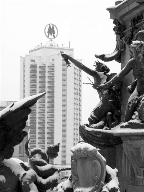 Images Gratuites Noir Et Blanc Gratte Ciel Monument Statue