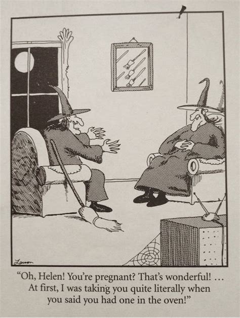 Expectant Witch By Gary Larson The Far Side A Single Panel Cartoon