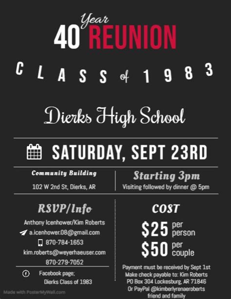Copy Of High School Reunion Flyer Template Postermywall
