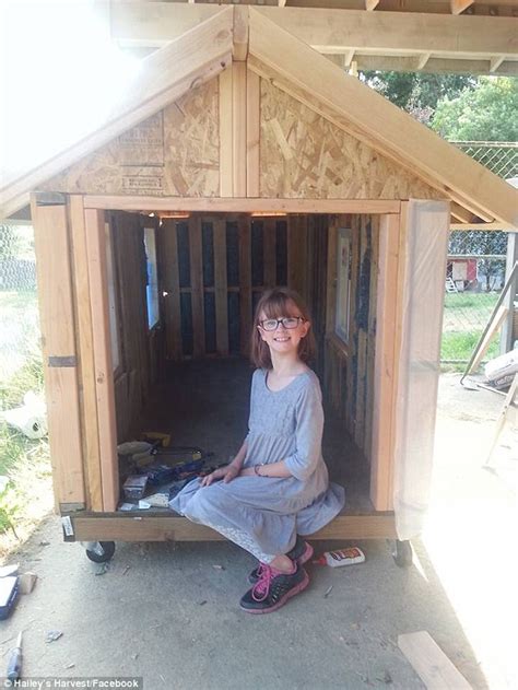 Nine Year Old Girl Builds Makeshift Homes For The Homeless And Grows Food For Them In Her Garden