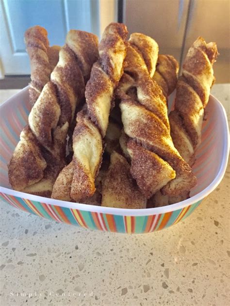 Churro Twists Only 4 Ingredients Simply Centered