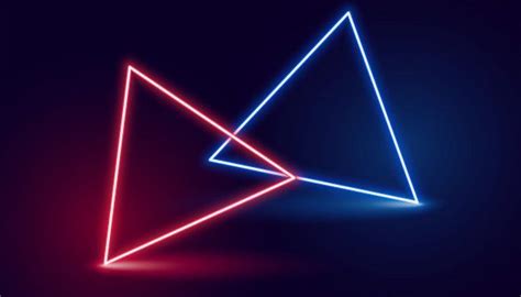 Colorful Triangle Neon Lights Hd Wallpapers Wallpaper Cave