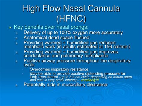 Explore more like nasal cannula fio2 conversion. PPT - High Flow Nasal Cannula for Patient Care Units- ACH ...