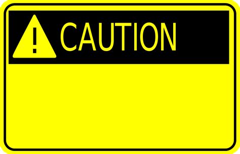Caution Sign Font Clipart Best