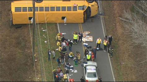School Bus Carrying 45 Kids Overturns Near Charlotte Wsb Tv Channel 2