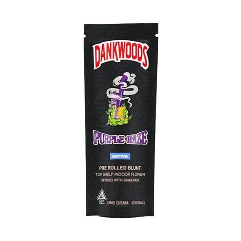 Dankwoods Purple Haze 1g Infused Pre Rolled Blunt Dank Vapes