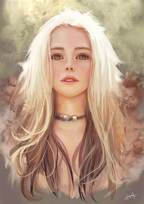 Blonde Nymph Art Fantasy Character Portraits Digital Art Girl