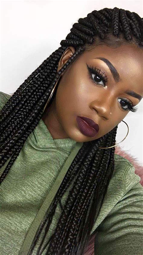 The boxed braids hairstyles, like any other, have their pros and cons. IG: anicolec_ Box Braids | African braids hairstyles, Hair ...