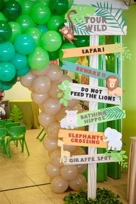 Animal Safari Birthday Party Karas Party Ideas Safari Birthday