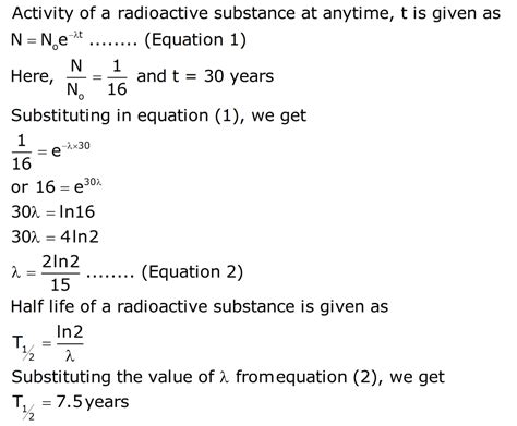 How To Calculate Half Life From Activity Haiper