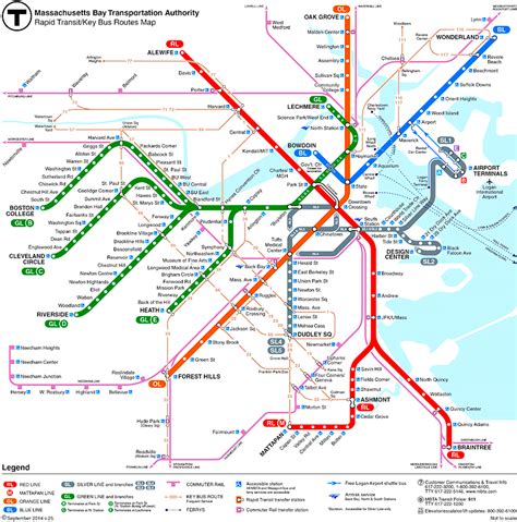 Boston Subway The T Boston Public Transportation