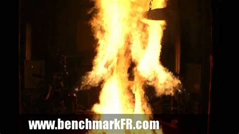 3 Second Flash Fire Burn Test Of Benchmark Fr Youtube
