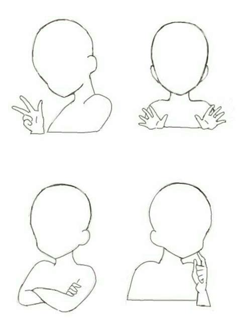 When capturing female headshots, another option is to put one or both hands on the hip. | Anime zeichnen, Anime malen, Manga zeichnen für anfänger