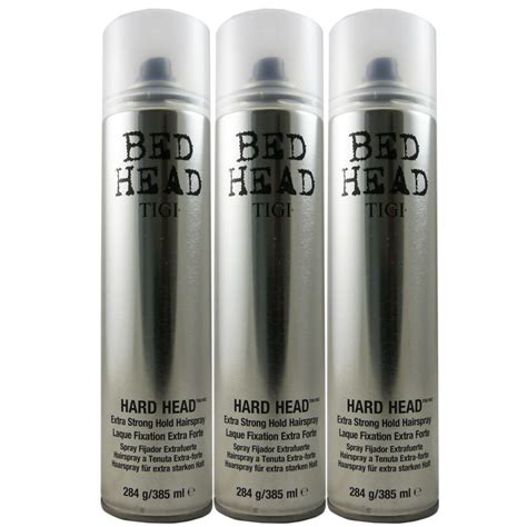 3 X 385 Ml Tigi Bed Head Hard Head Hairspray Set Bei Riemax