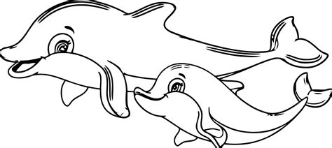 Dibujo De Delfin Jugando Para Colorear Dibujos De Delfines Para Pdmrea Images