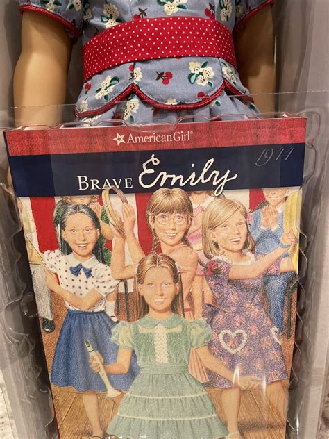 American Girl Emily Doll Meet Outfit Book Mollys Friend Red Hair Blue
