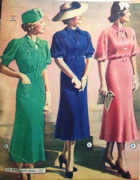 1930s 1930s Fashion Photos Of Dresses Fashion