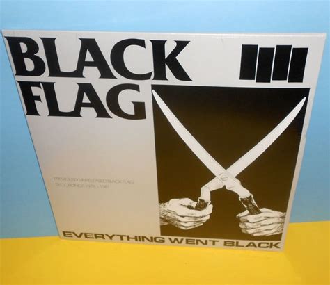 Black Flag Everything Went Black Dbl Lp Record Sst Punk Sealed Black