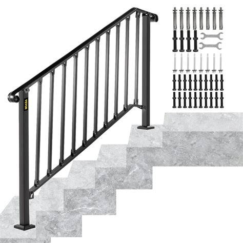 Buy Happybuy Handrails For Outdoor Steps Fit 4 Or 5 Steps Outdoor