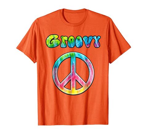 Groovy Vintage Psychedelic Tie Dye Hippie Peace Sign T Shirt Ln Lntee