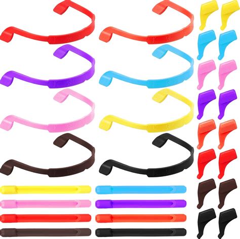 24 Pieces Kids Glasses Straps Silicone Sports Glasses Strap With Ear