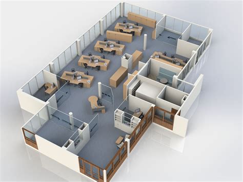 3d Office Design Officedesign 3d Interiordesign Office Cubicle