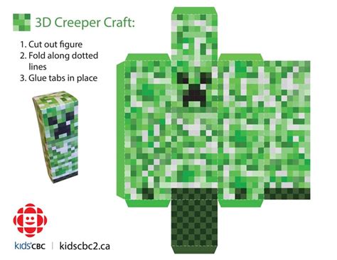 Make Your Own 3d Creeper Explore Awesome Activities And Fun Facts