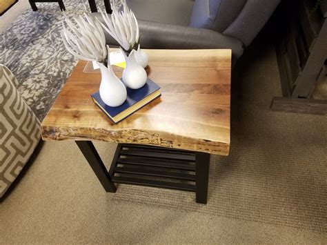 Live edge end tables
