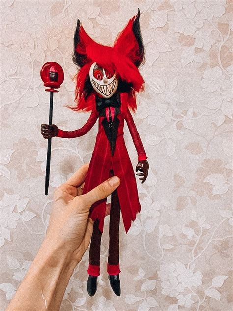 Alastor Doll Hazbin Hotel Plush The Radio Demon Figurine Etsy