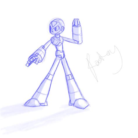 Mega Man X Sketch By Rootay On Deviantart