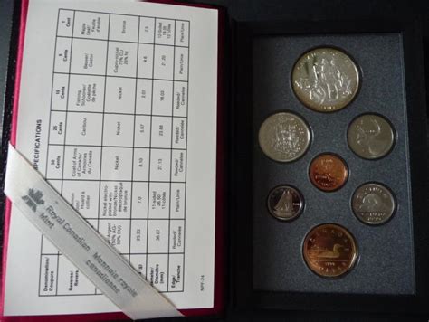 3,91 Dollar Kanada Offizieller Kursmünzensatz 1990, inkl. Silberdollar ...