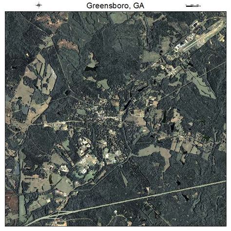 Aerial Photography Map Of Greensboro Ga Georgia