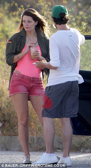 Mischa Barton Fights Off A Wedgie As She Frolics In The Sea Wearing A